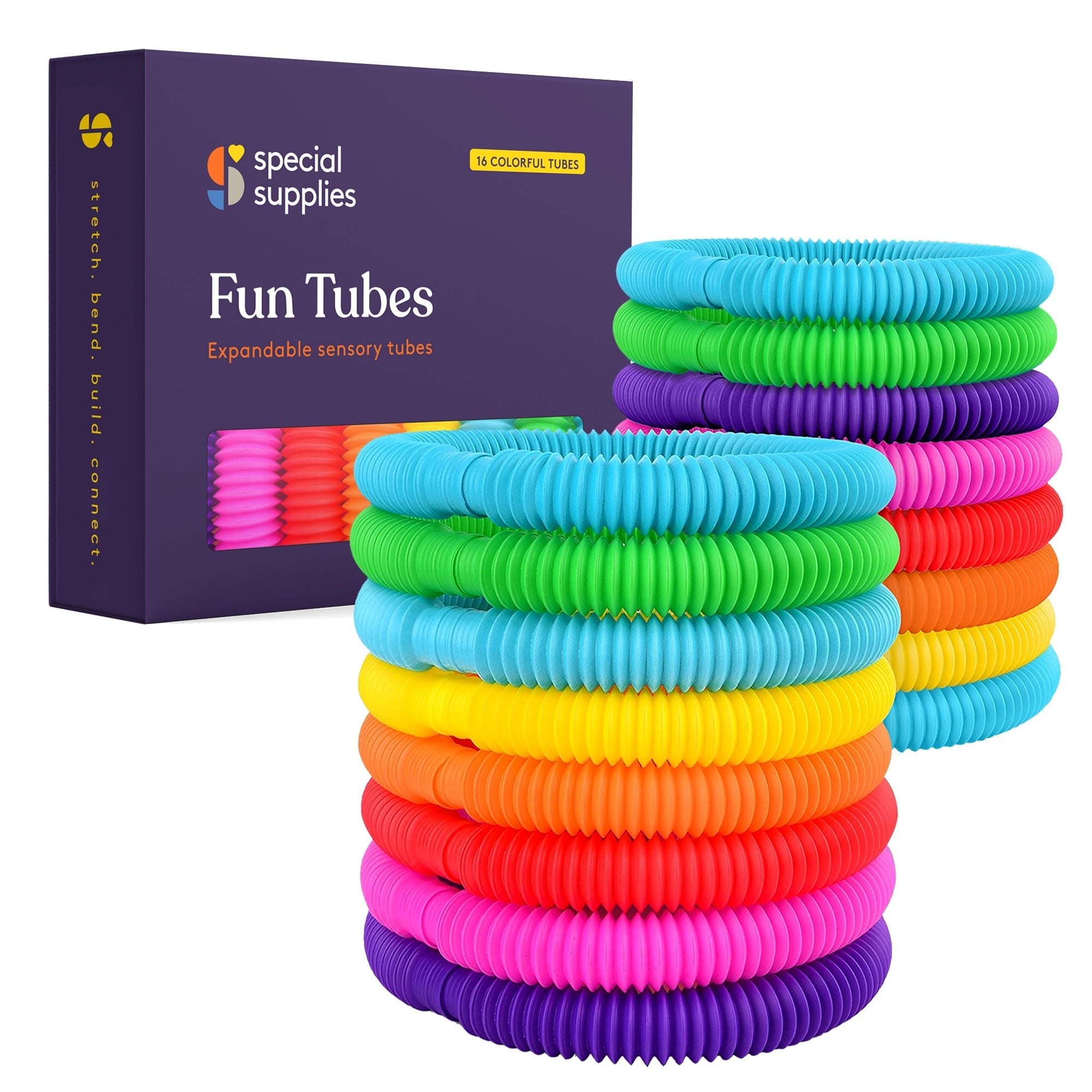 Pop Tubes (Multi - Color): 16 Pack - Insight Family Market