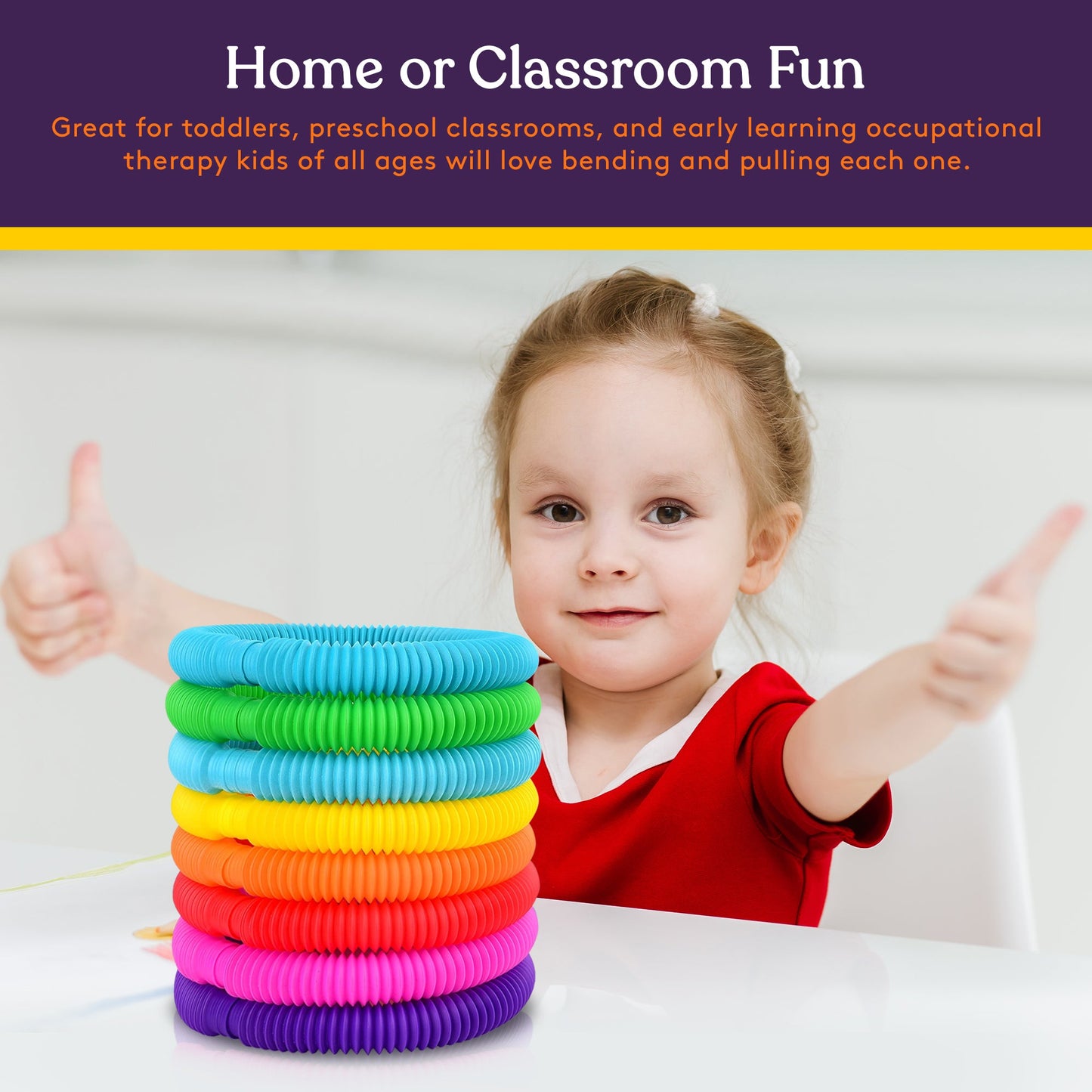 Pop Tubes (Multi-Color): 16 Pack