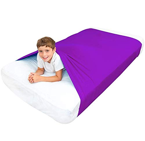 Sensory Bed Sheet for Kids Compression Alternative to Weighted Blankets - Purple - Insight Family Market