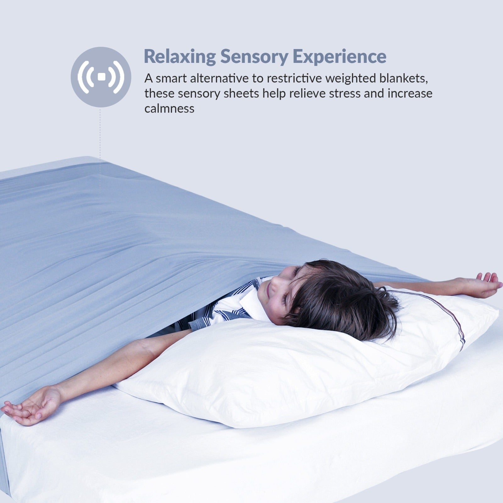 Sensory Bed Sheet for Kids Compression Alternative to Weighted Blankets - Gray - Insight Family Market