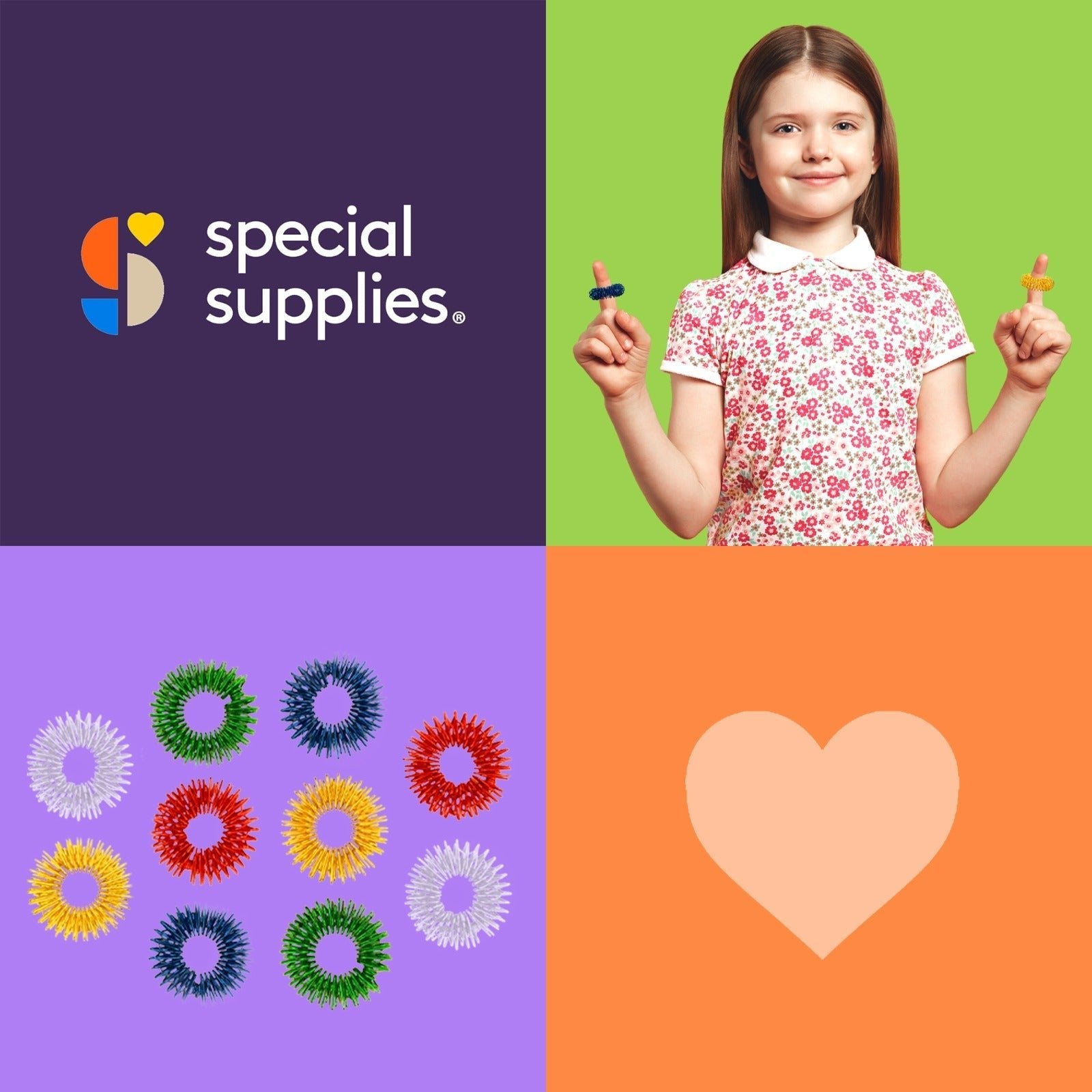 Spiky Acupressure Rings (Pack of 10) - Insight Family Market