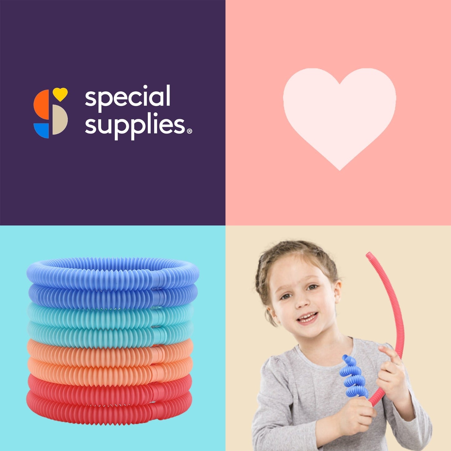 Pop Tubes (Multi-Color): 8 Pack