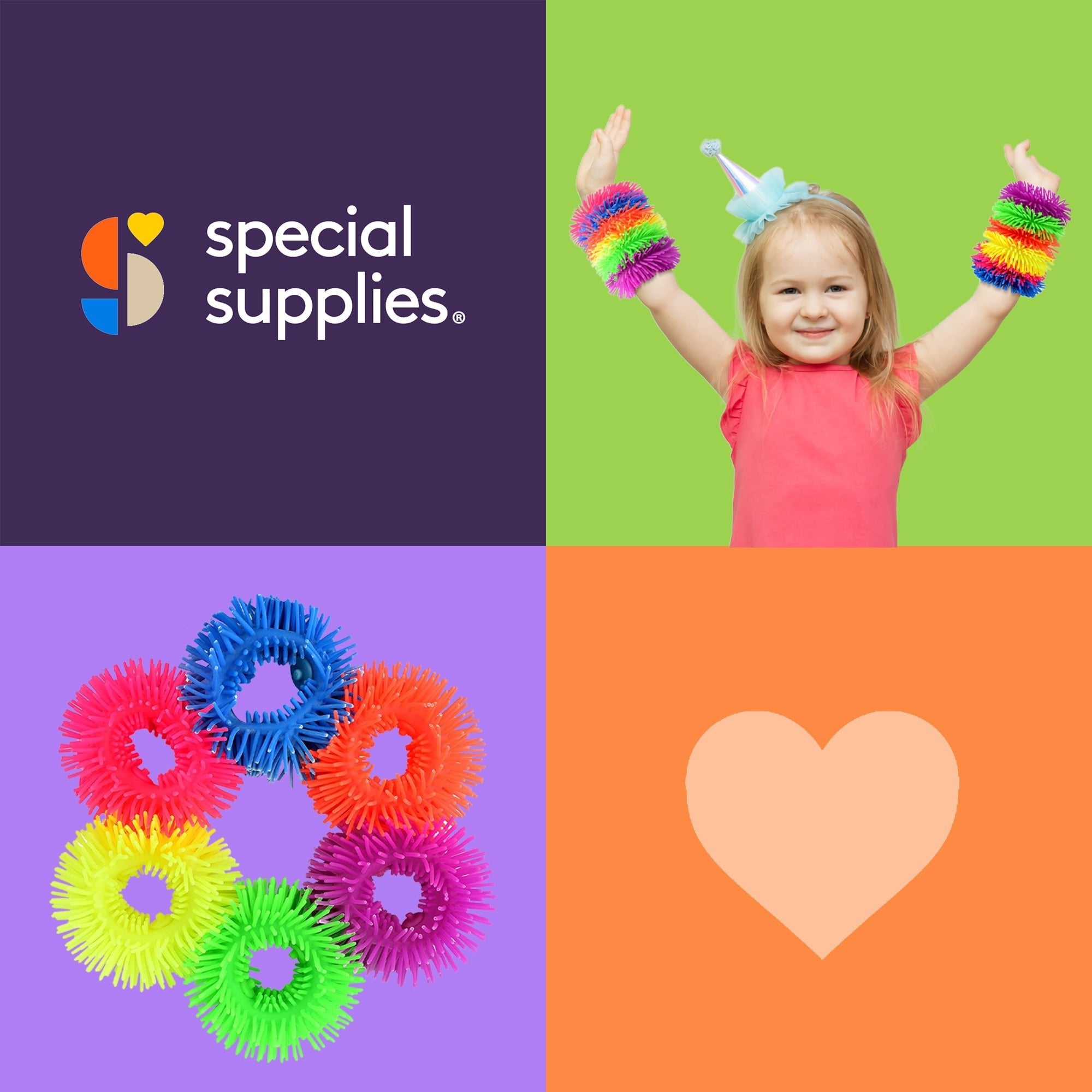 Squishy Fuzzy Band Bracelets (6 Pack) - Insight Family Market