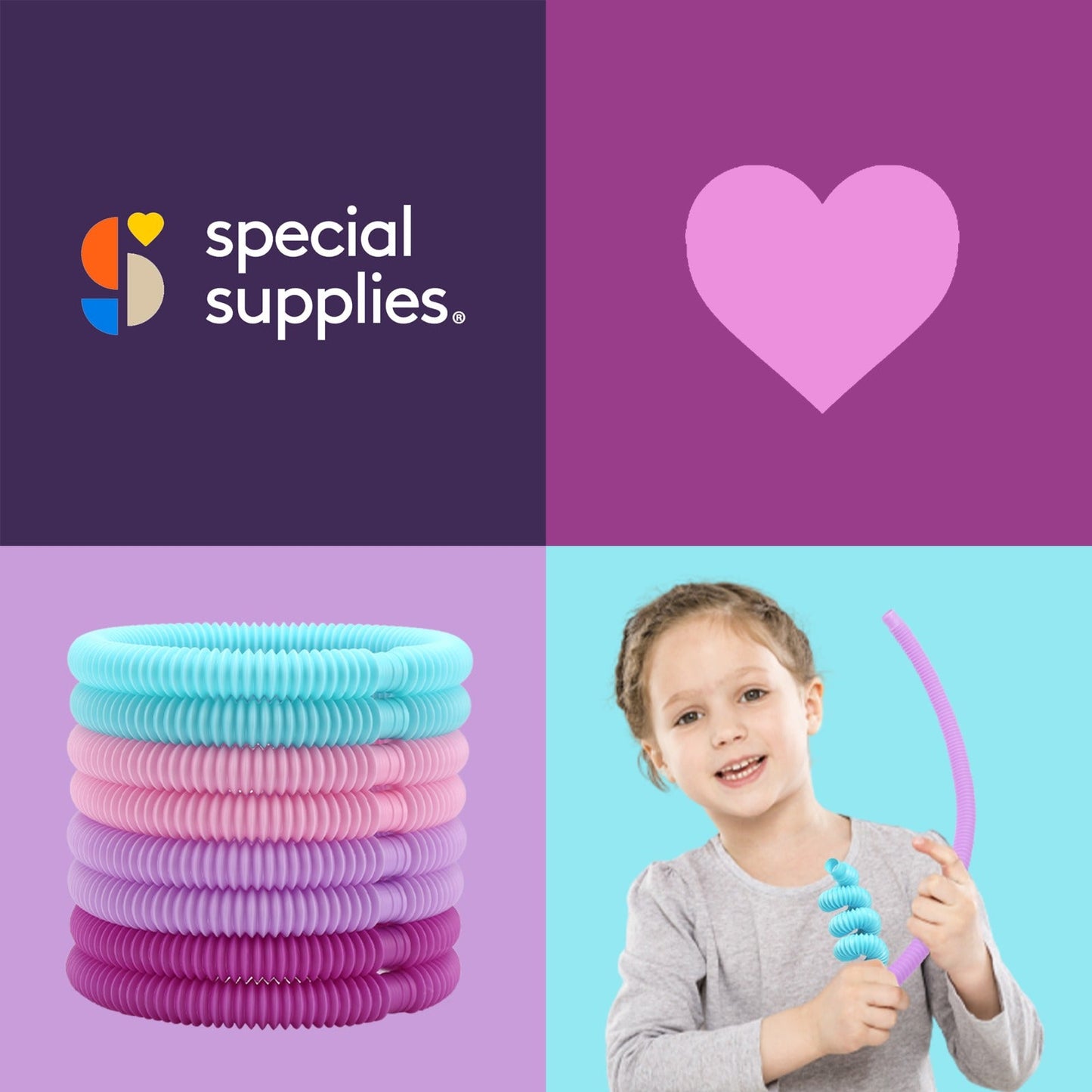 Pop Tubes (Multi-Color): 8 Pack