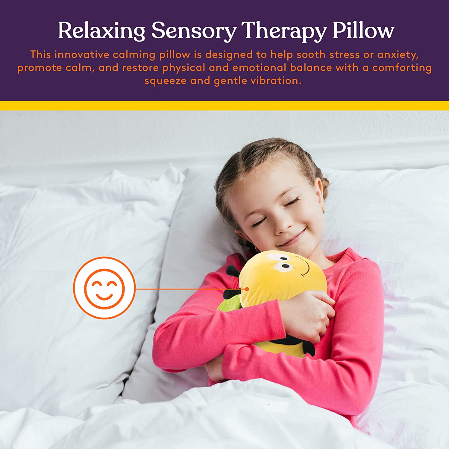 Sensory Vibrating Pillow - Bumble Bee - Insight Family Market