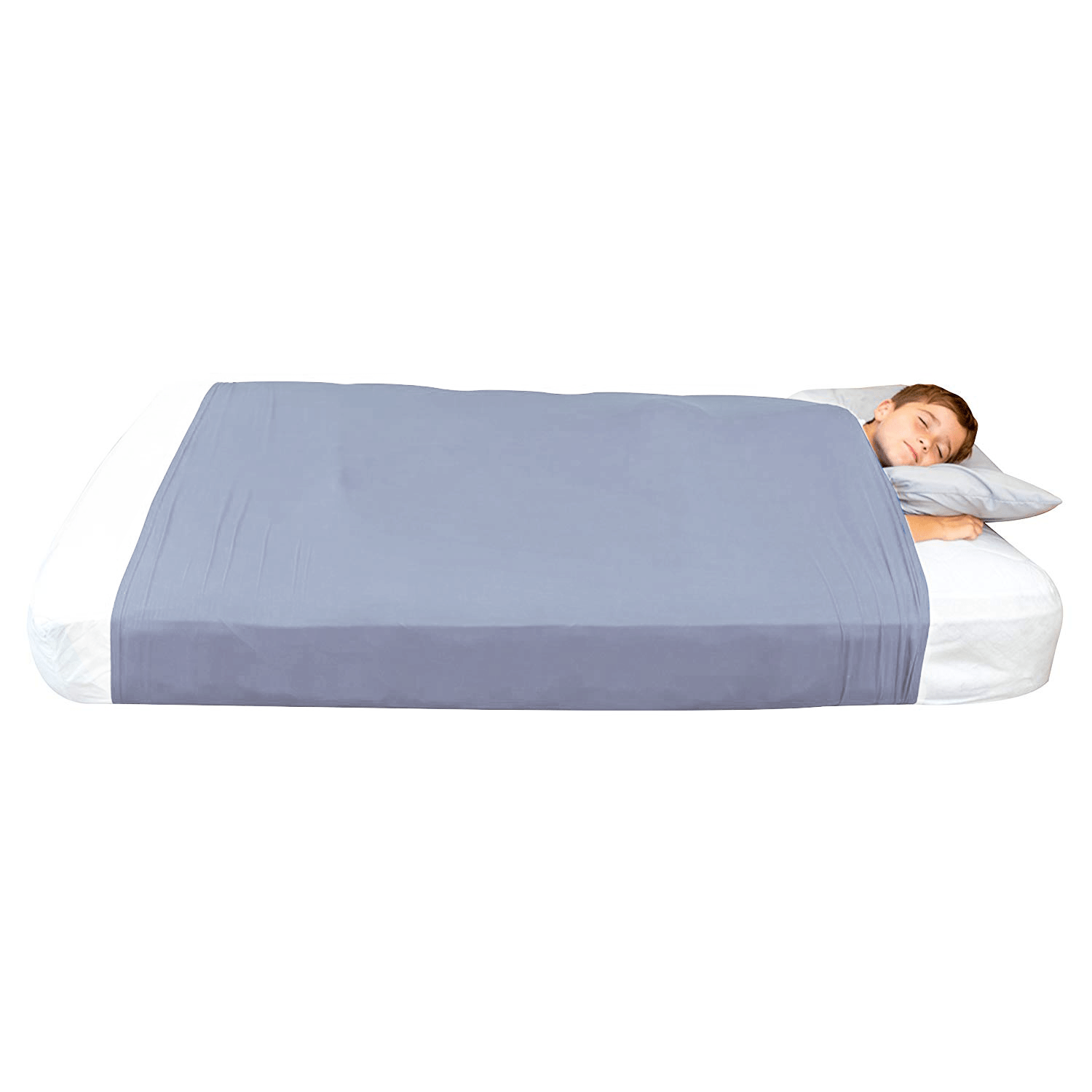 Sensory Bed Sheet for Kids Compression Alternative to Weighted Blankets - Blue - Insight Family Market