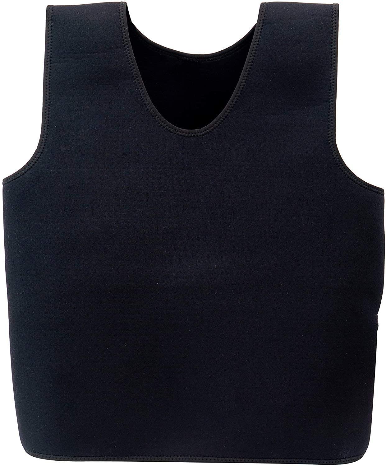 Black sensory compression vest for children, sleeveless, autism and ADHD support clothing