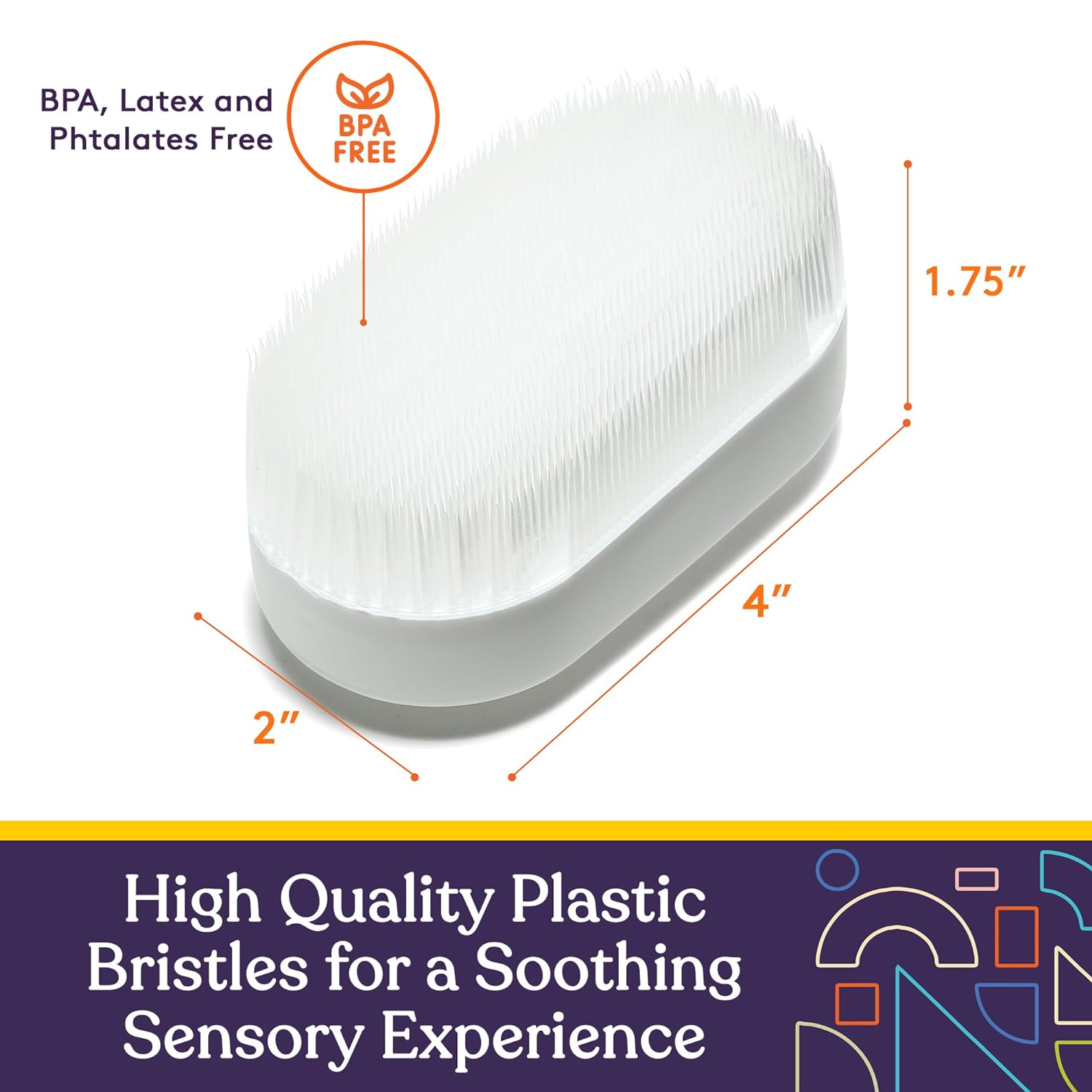 Special Supplies Sensory Brush Therapressure Therapy Brush for Occupational and Sensory Brushing, 6 Pack, White, Stimulating and Calming Tools for Kids and Adults, Soft Flexible Bristles, Latex Free - Insight Family Market