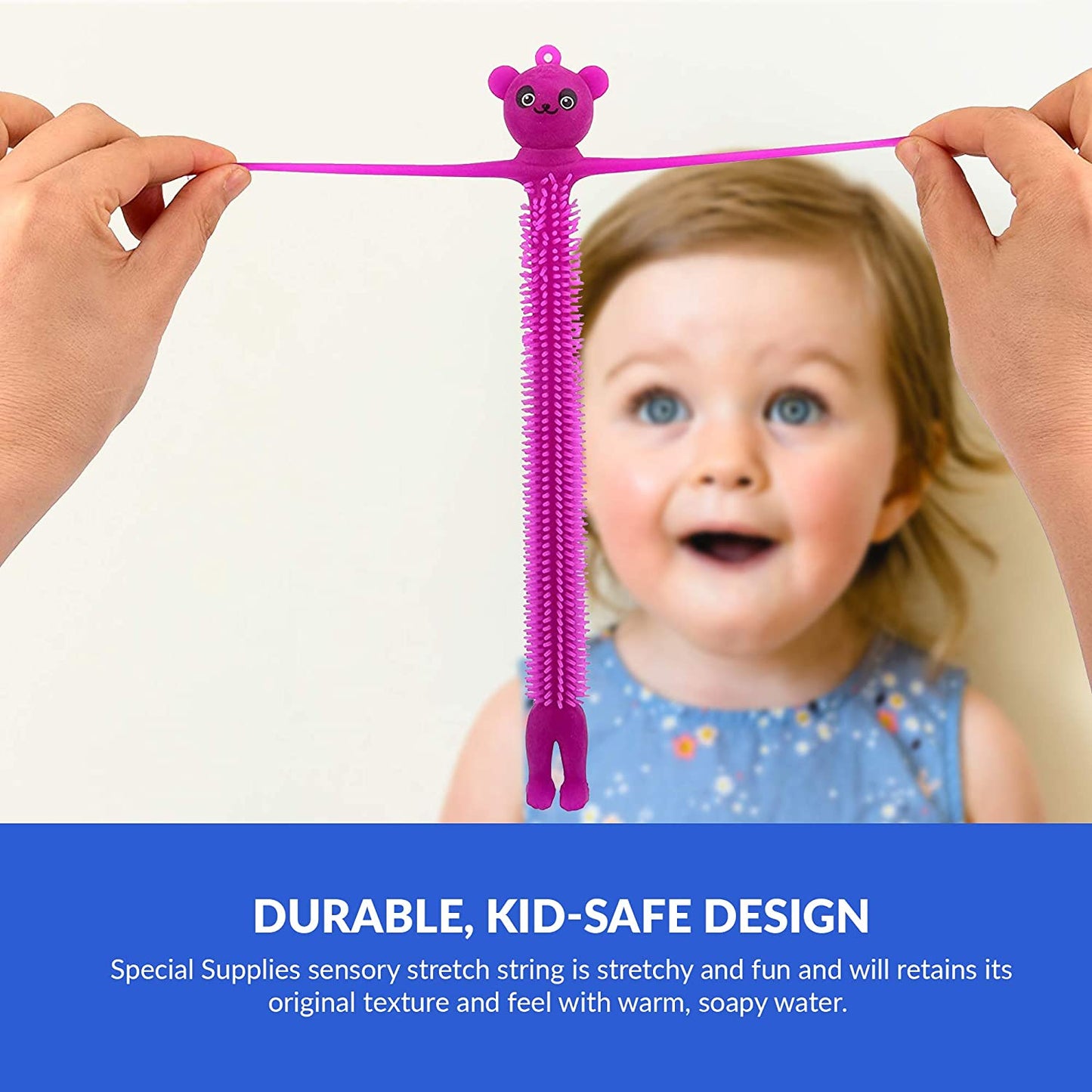 Colorful Sensory Fidget Animal Stretchy String ( Set of 12)