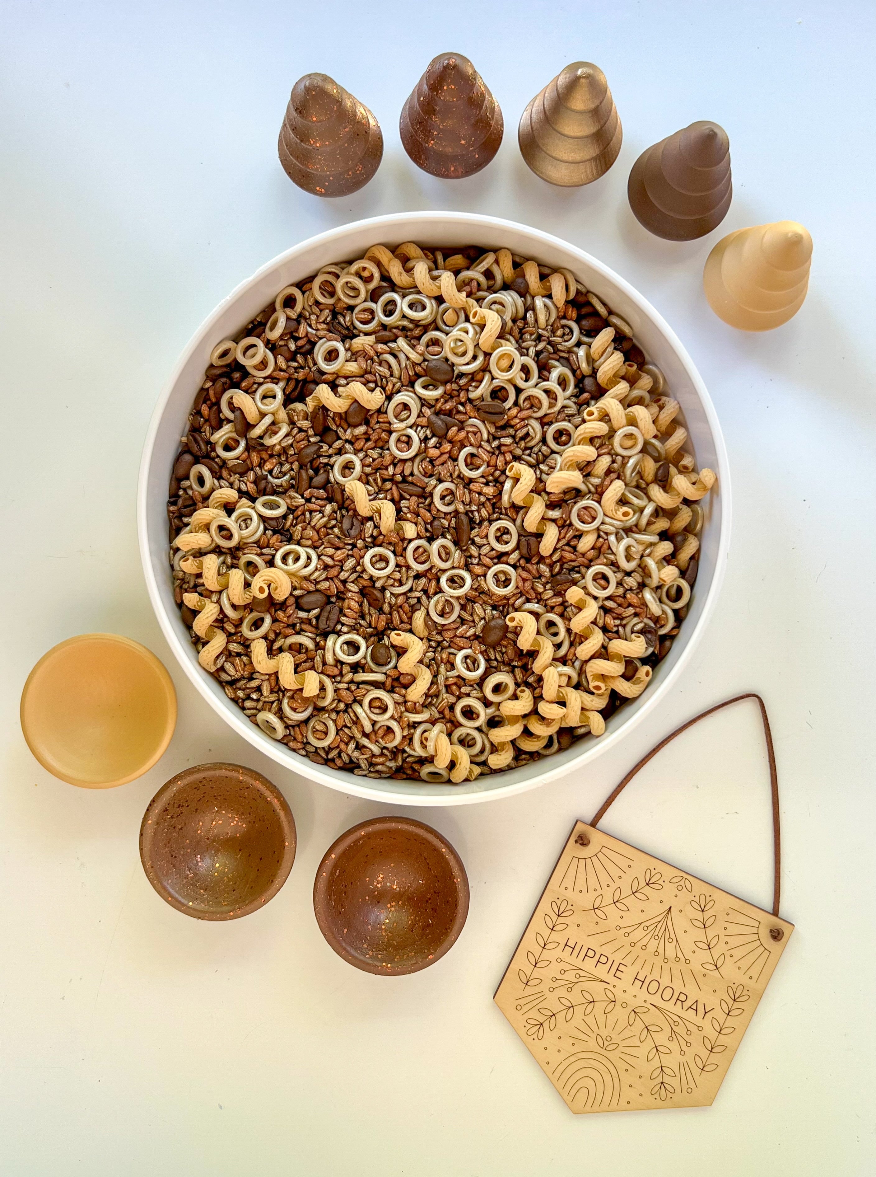 Coffee Coffee Coffee Sensory Bin Filler