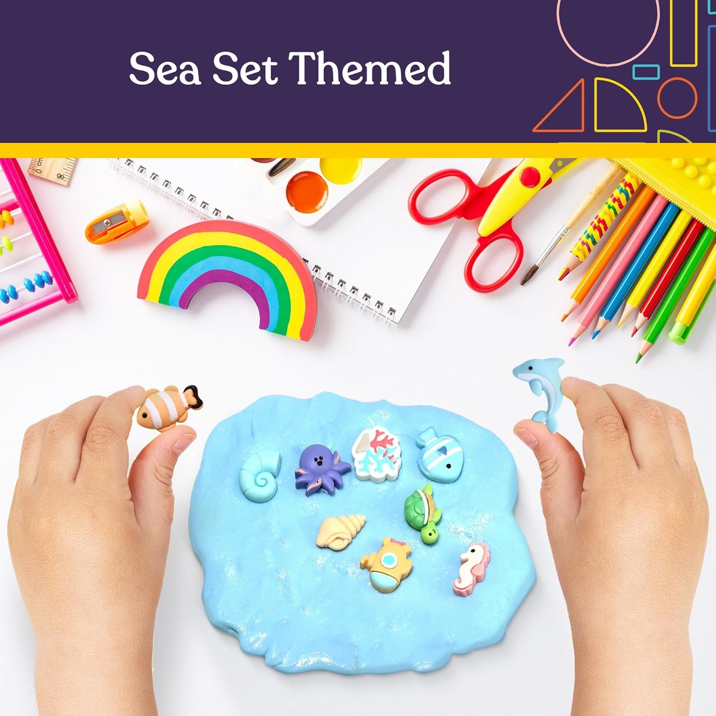 Therapy Putty with 10 Charms – (Sea Set) Soft Strength