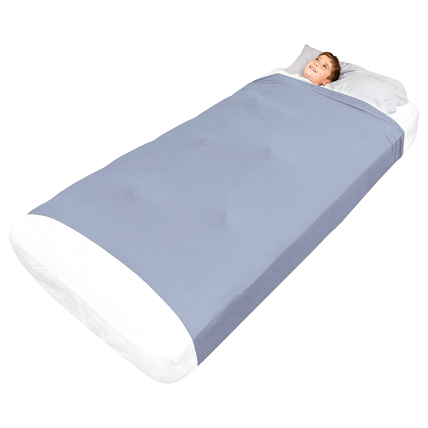 Sensory Bed Sheet for Kids Compression Alternative to Weighted Blankets - Gray - Insight Family Market