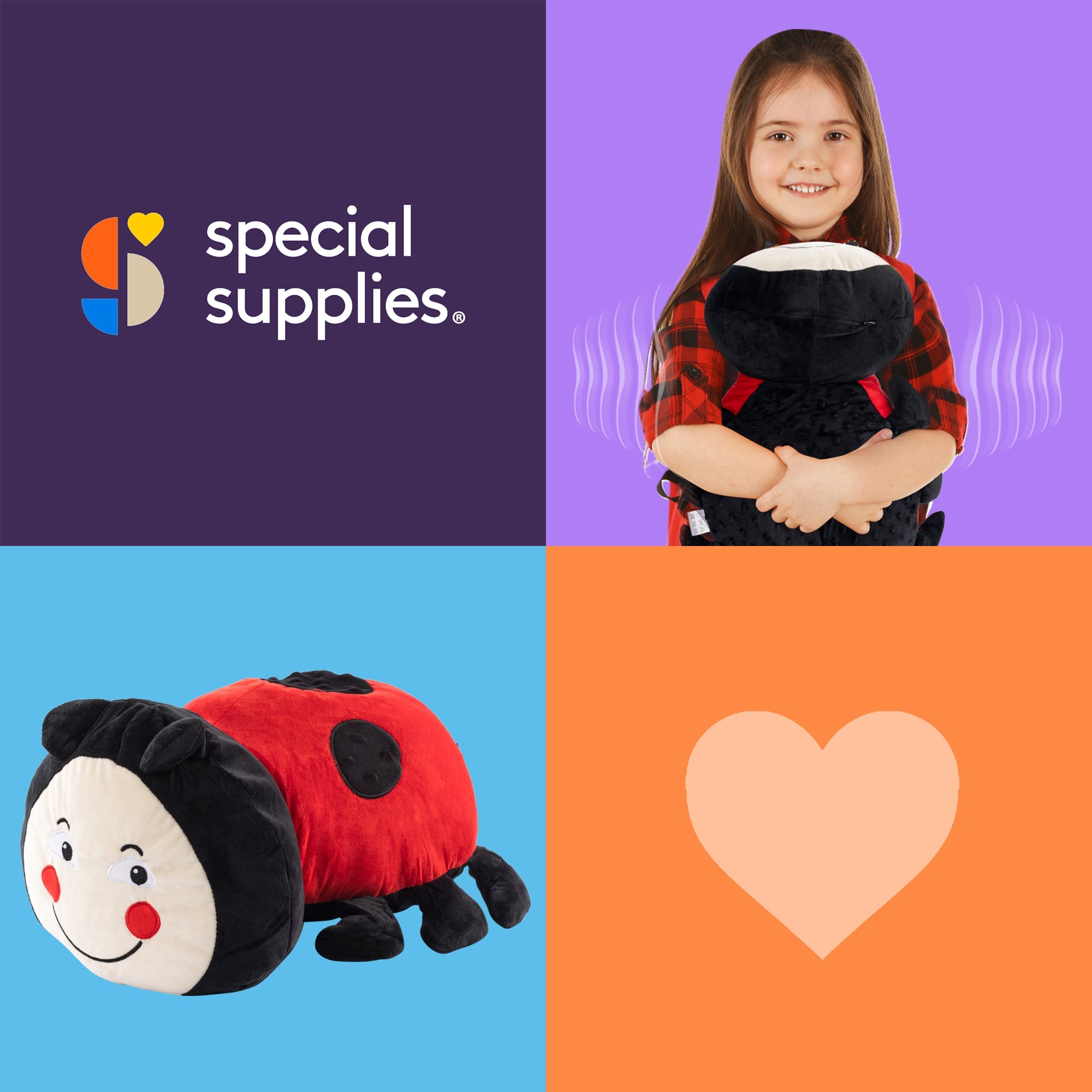 Sensory Vibrating Pillow - Ladybug - Insight Family Market