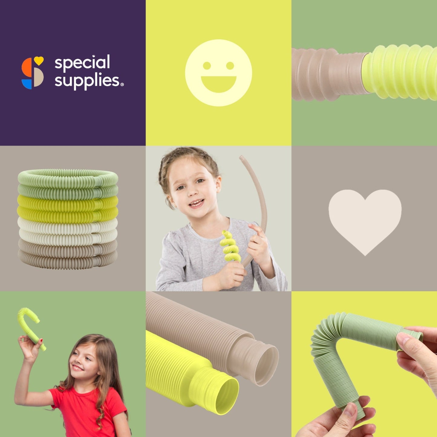 Pop Tubes (Multi-Color): 8 Pack