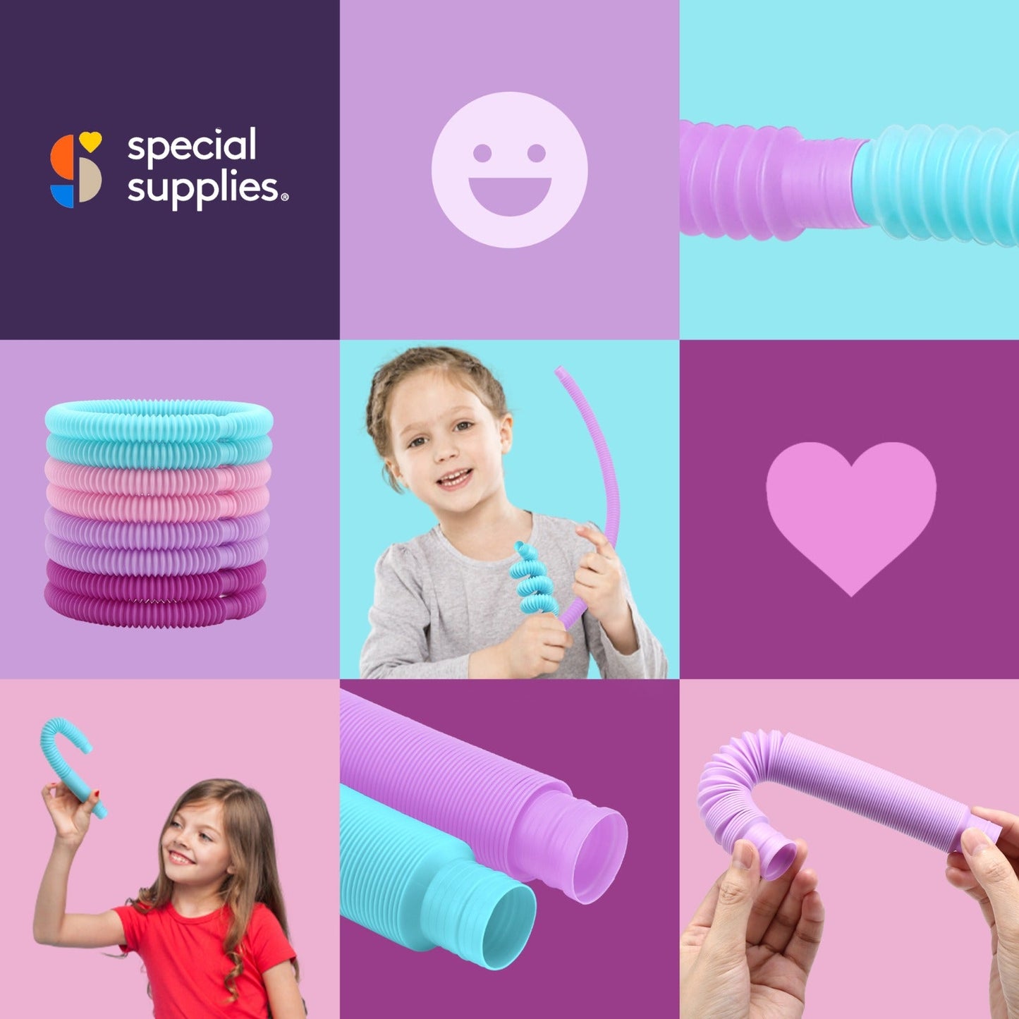 Pop Tubes (Multi-Color): 8 Pack