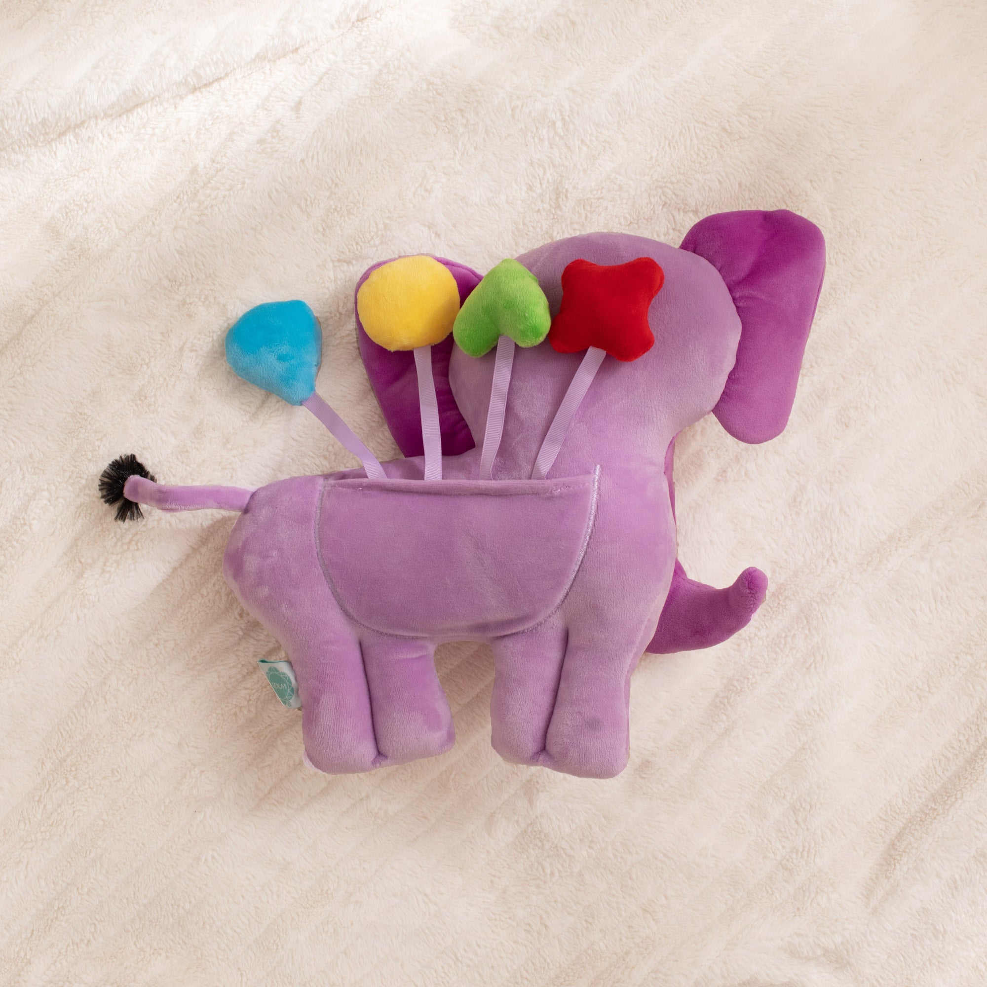 Violet Elephant SnuggleBuddies Emotions Plush | Violet Elephant Emotional Learning Plush - Insight Family Market