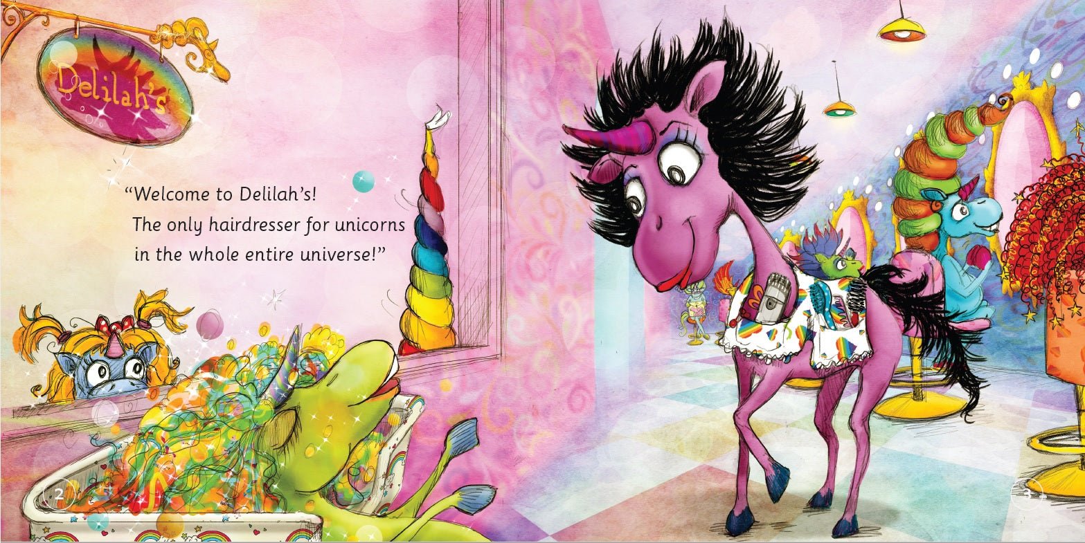 The Hairdresser for Unicorns. Reminding kids that their beauty comes from within. - Insight Family Market