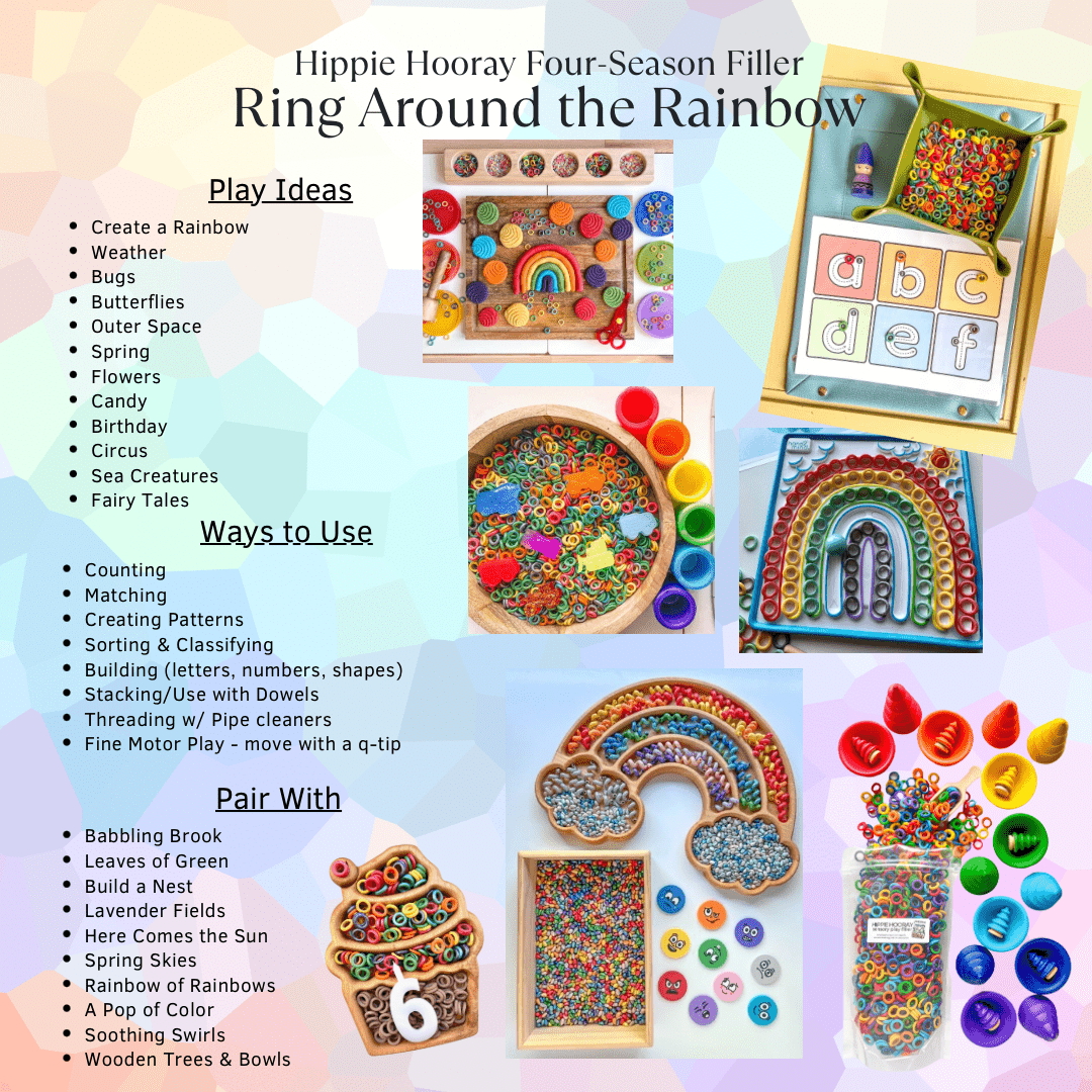 Ring Around the Rainbow Sensory Bin Filler - Insight Family Market