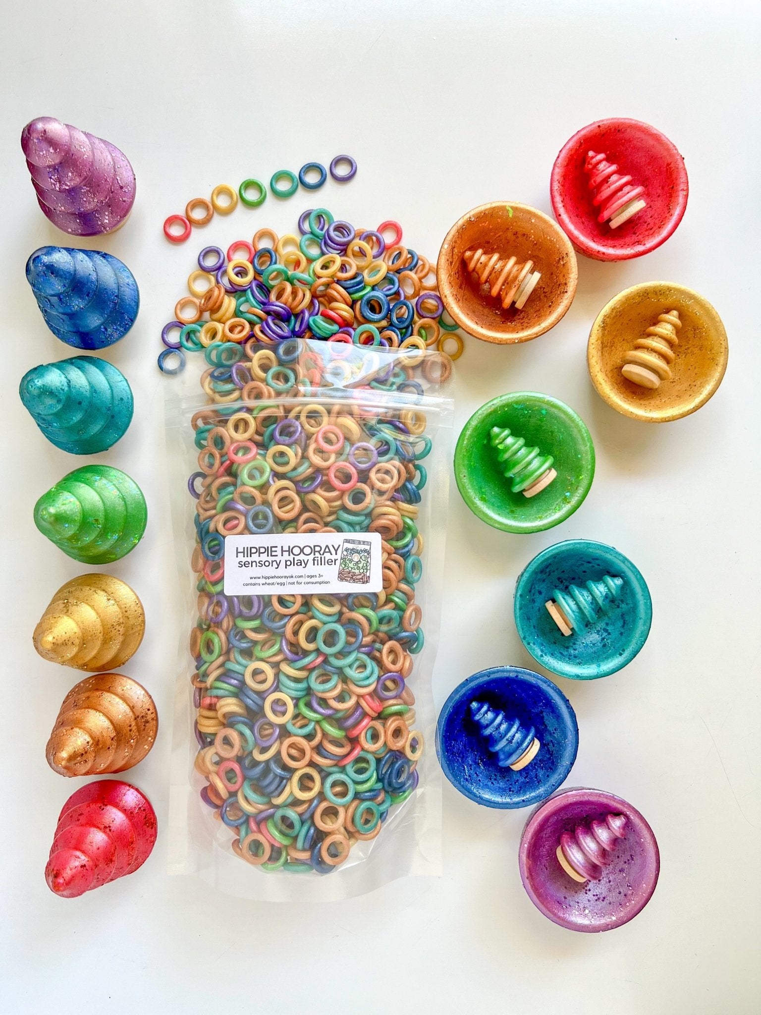 Ring Around the Rainbow Sensory Bin Filler - Insight Family Market