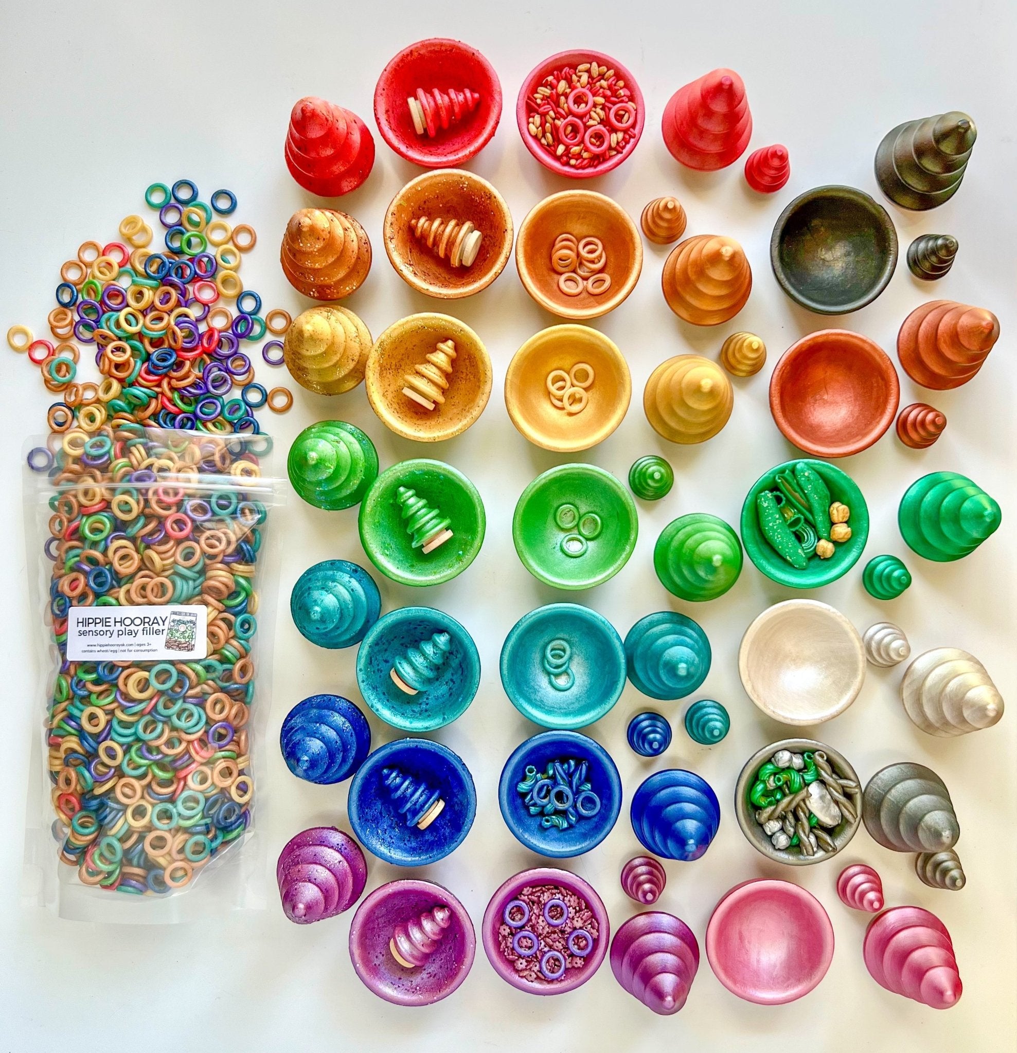 Ring Around the Rainbow Sensory Bin Filler - Insight Family Market