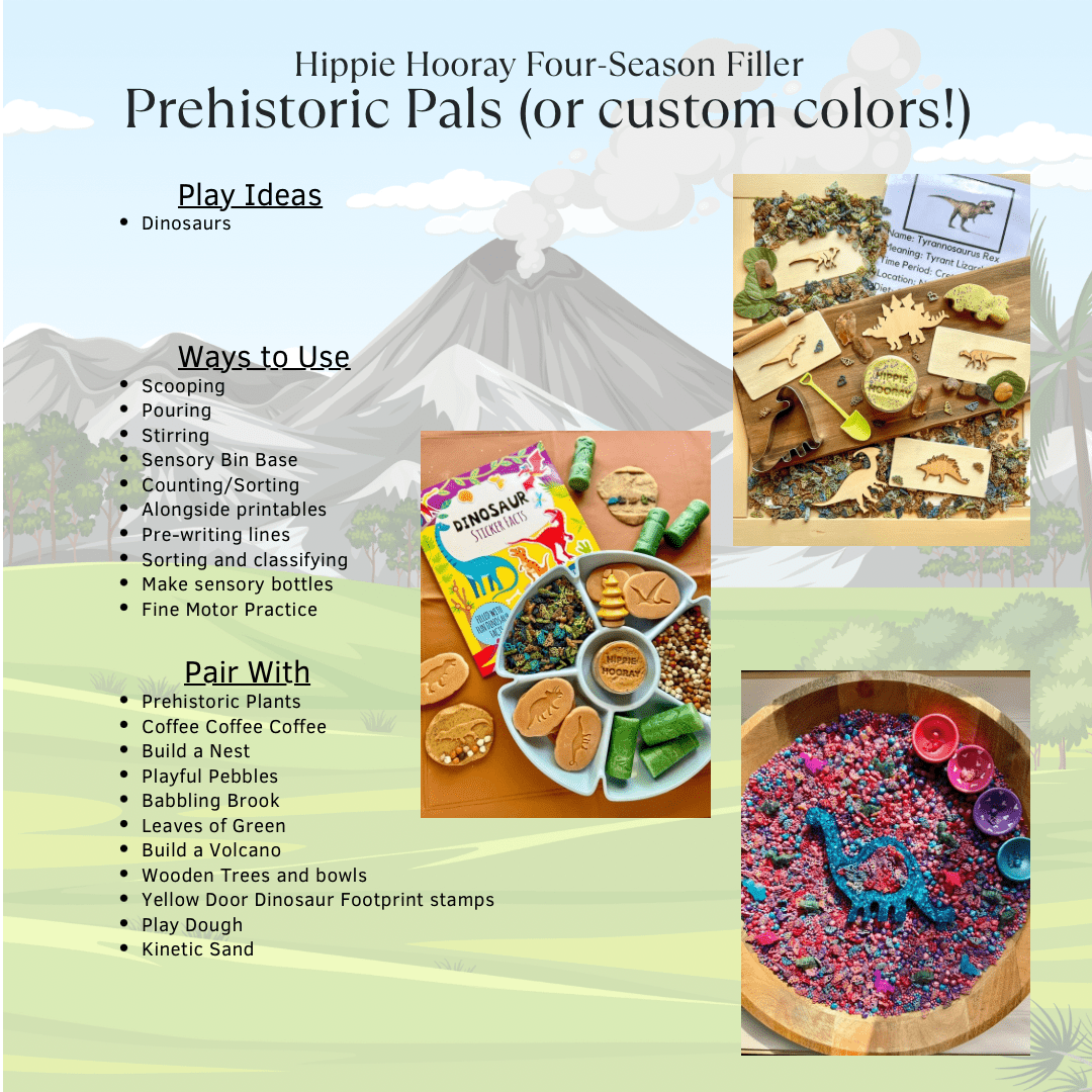 Prehistoric Pals Sensory Bin Filler - Insight Family Market