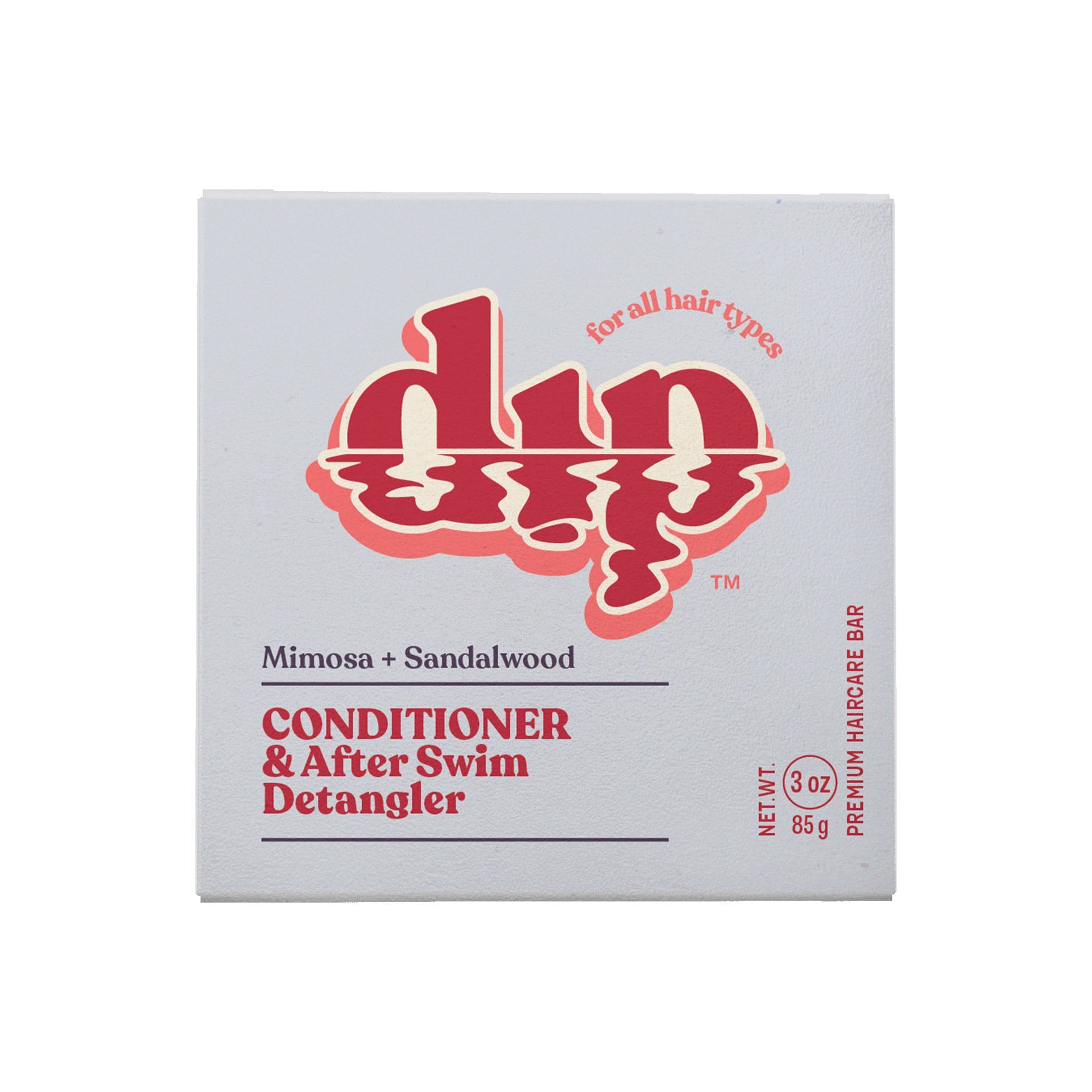 Box of Deep Conditioner & After Swim Detangler with red text on a white background