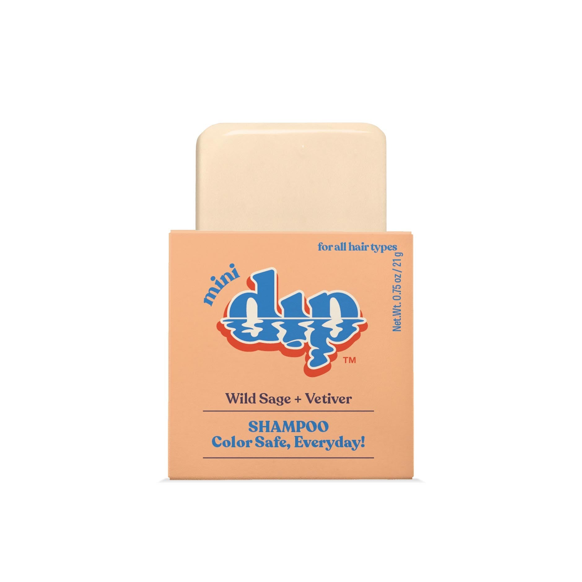 Shampoo bar with packaging labeled 'd10' on a white background