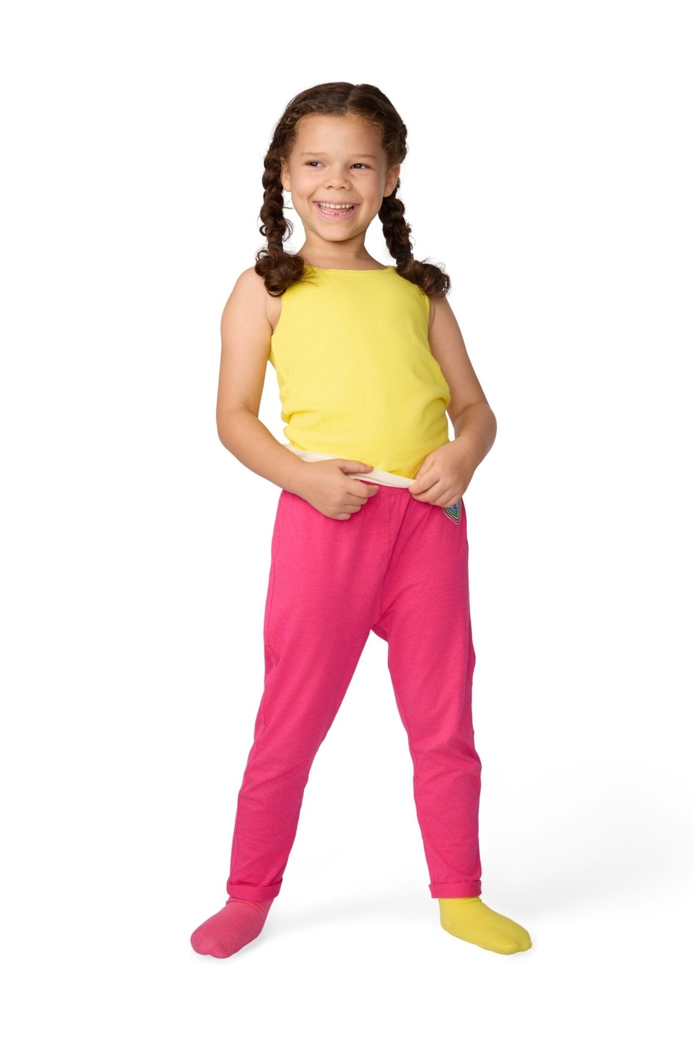 The Sensory Compression Comfort Reversible Tank - Pink/White - Insight Family Market