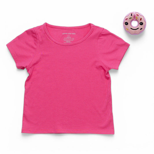 The Everday Sensory Friendly Pink Tee w Chewy Necklace - *actual chewy necklace design may vary, but color will match tee* - Insight Family Market