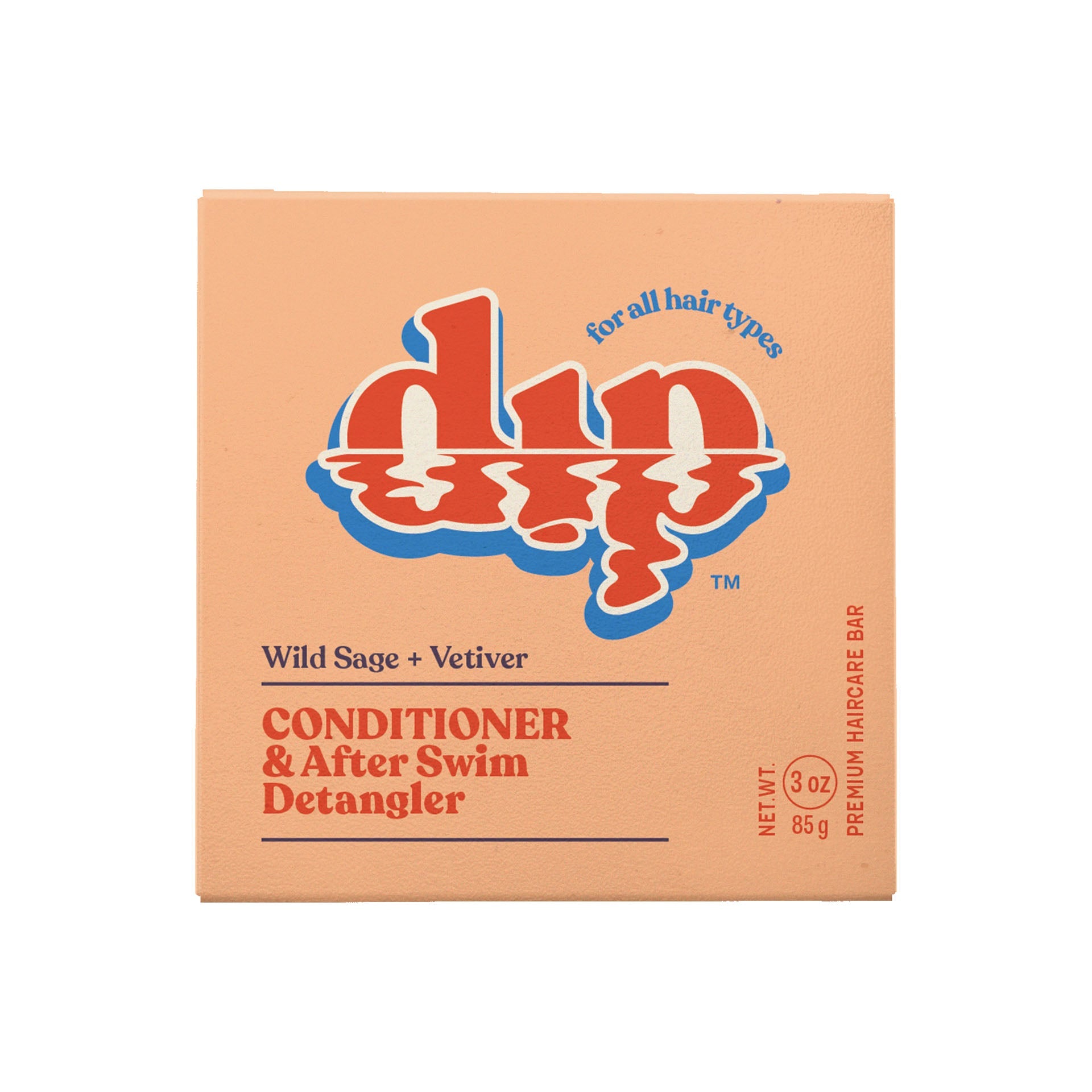 Box of Dap Wild Sage + Vetiver Conditioner & After Swim Detangler on a white background
