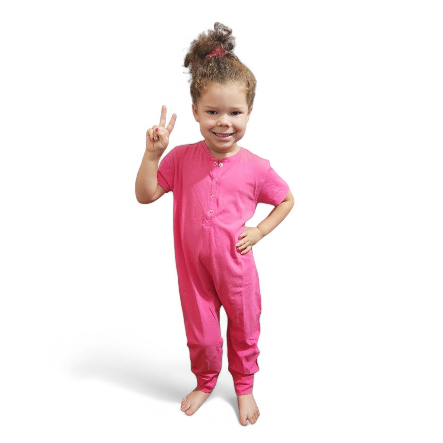 Ultimate Comfort Playsuit w Popit Chewy Sensory Bracelet - PINK - Insight Family Market