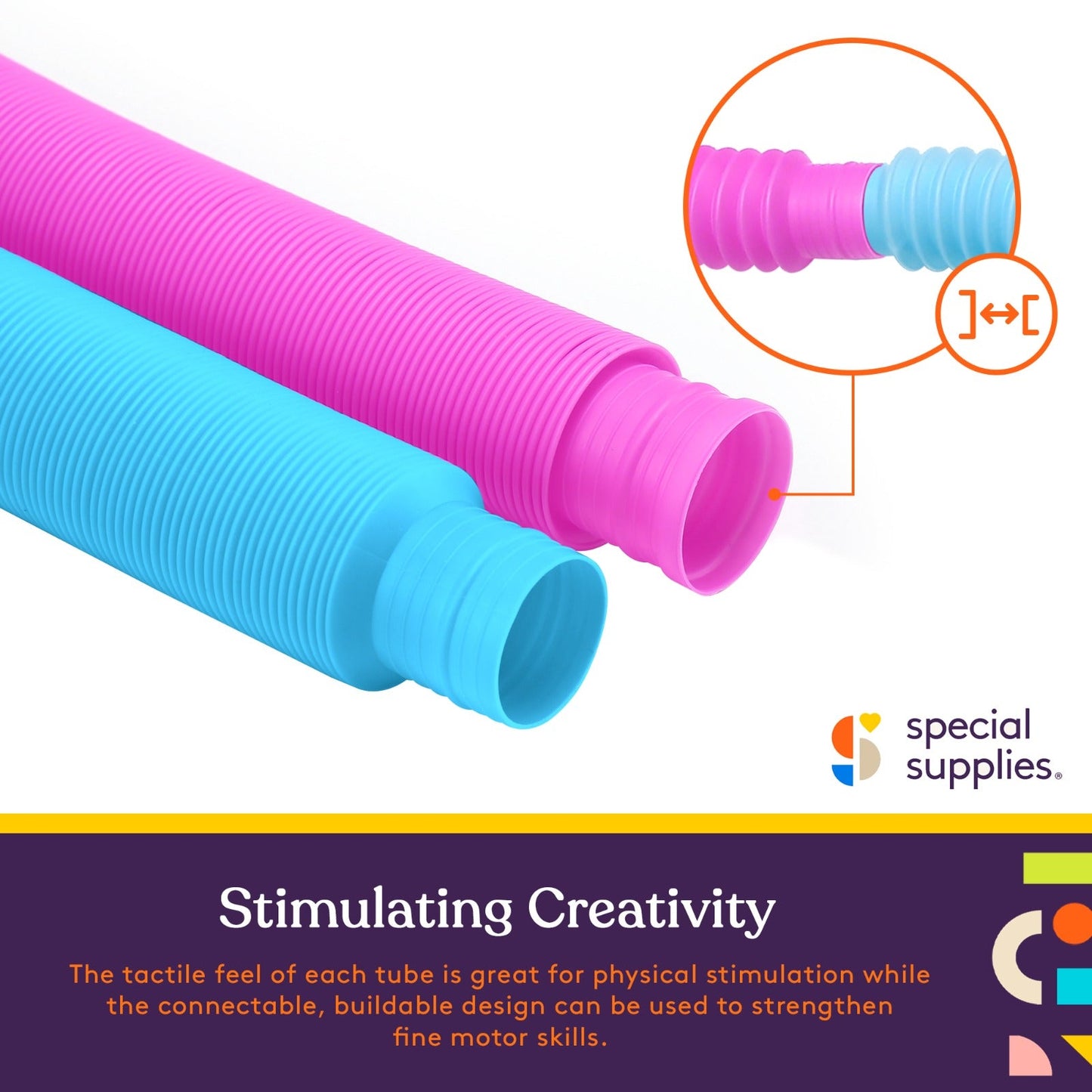 Pop Tubes (Multi-Color): 8 Pack
