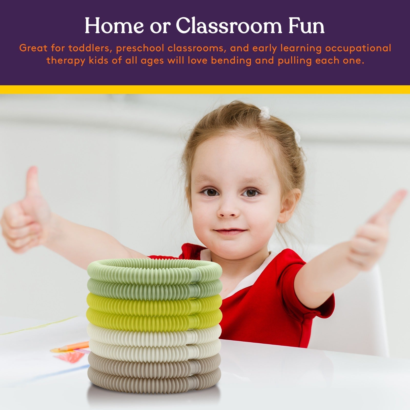 Pop Tubes (Multi - Color): 8 Pack - Insight Family Market