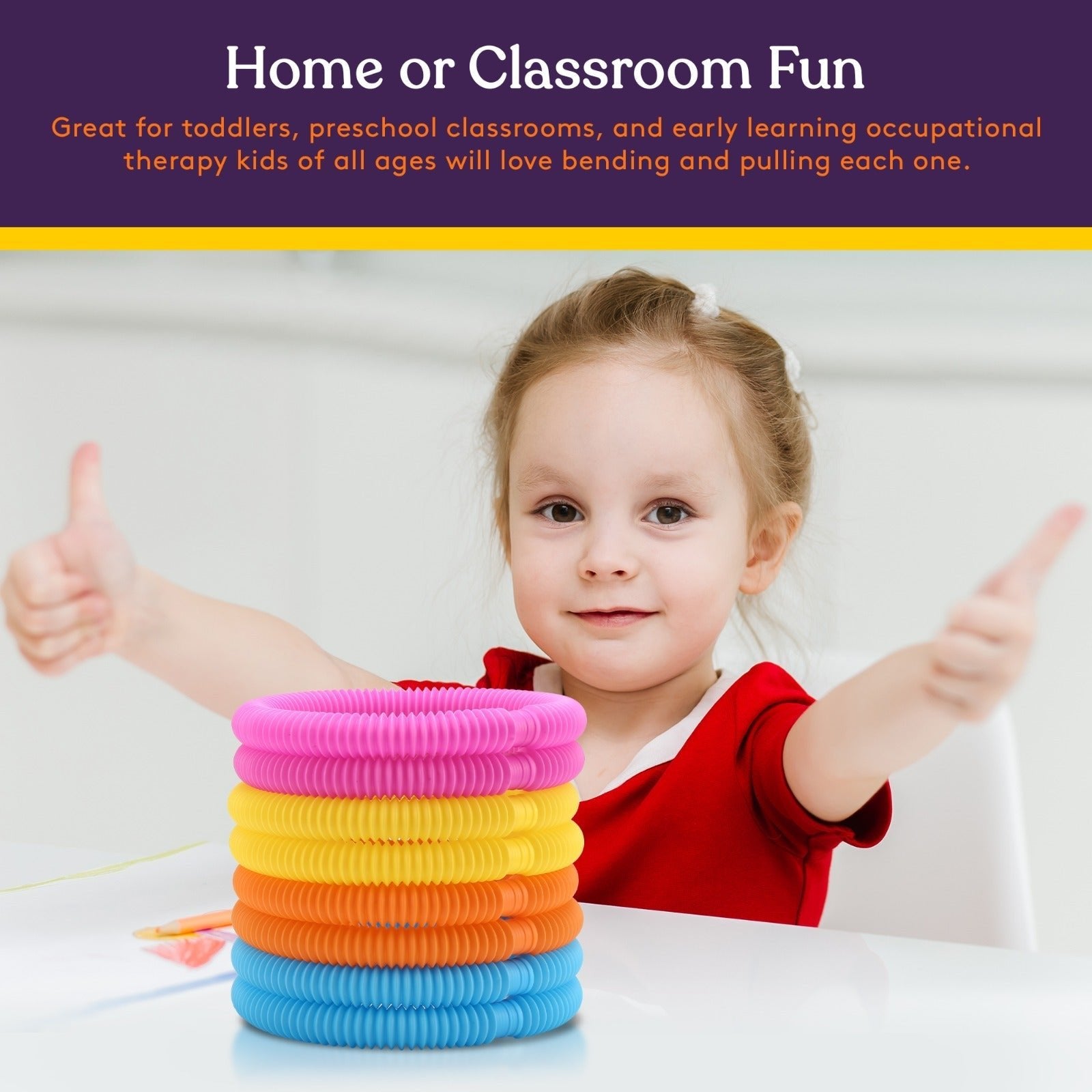 Pop Tubes (Multi - Color): 8 Pack - Insight Family Market