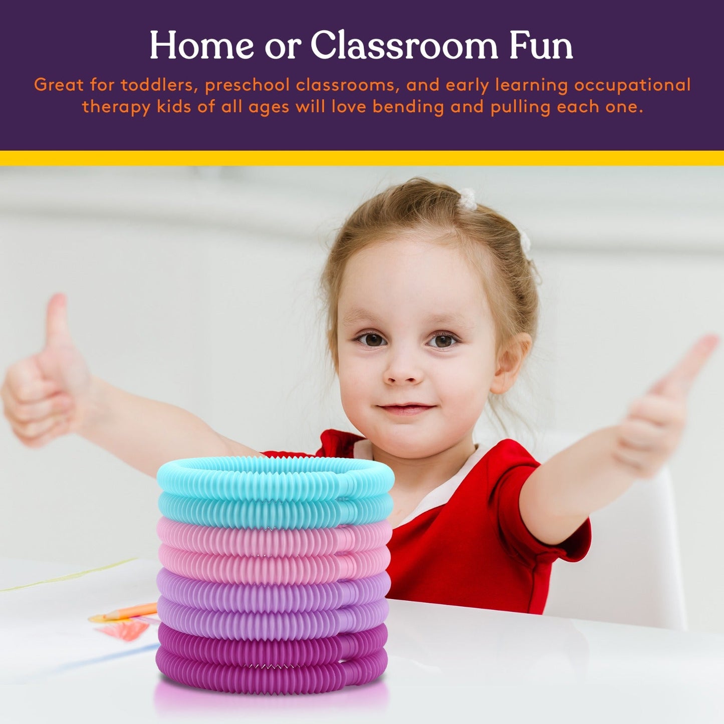 Pop Tubes (Multi-Color): 8 Pack