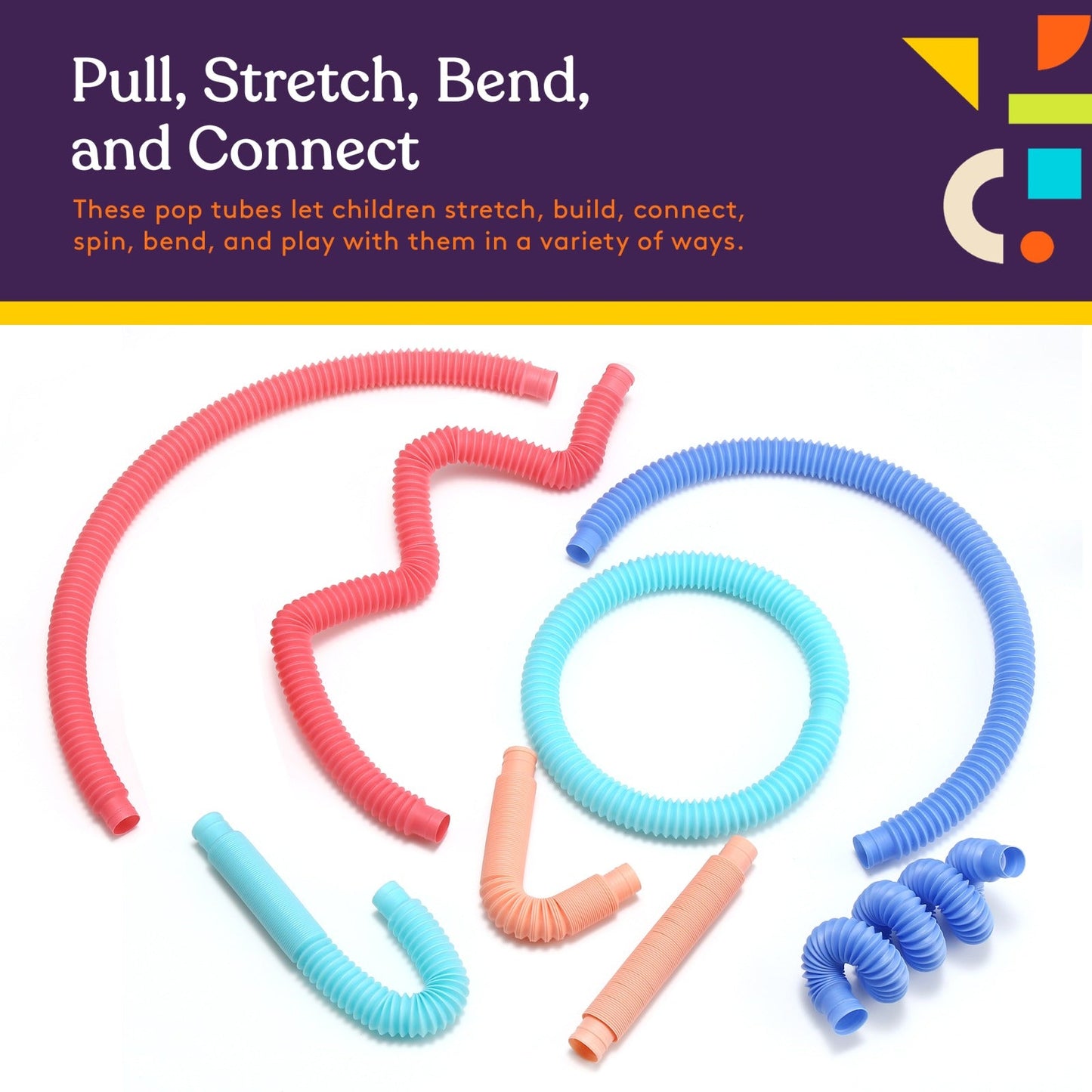 Pop Tubes (Multi-Color): 8 Pack