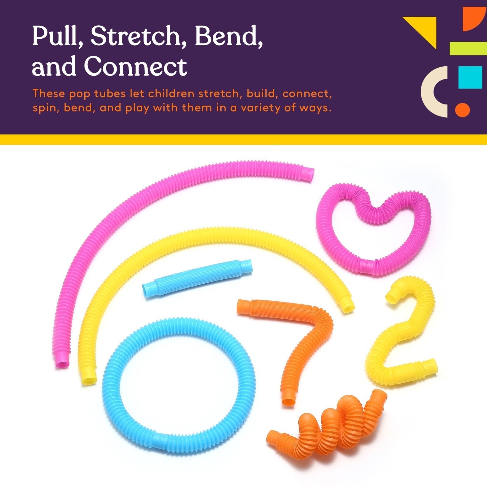 Pop Tubes (Multi - Color): 8 Pack - Insight Family Market
