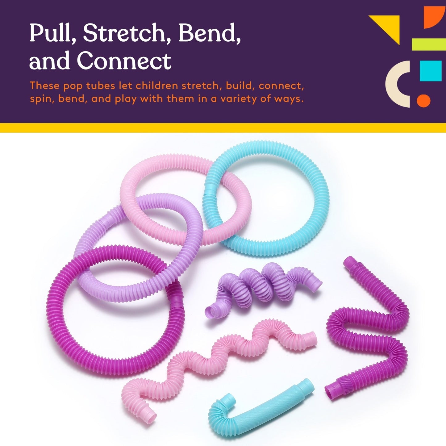 Pop Tubes (Multi-Color): 8 Pack