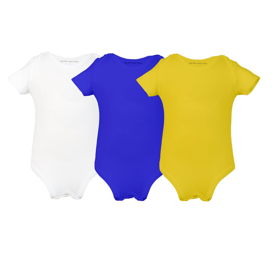 The Three’s Company Onesie Pack - 3 Pack of the softest Bamboo Onesie's - Insight Family Market