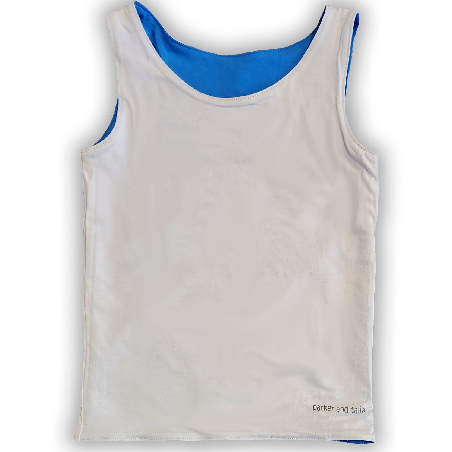 The Sensory Compression Comfort Reversible Tank - Blue/White - Insight Family Market