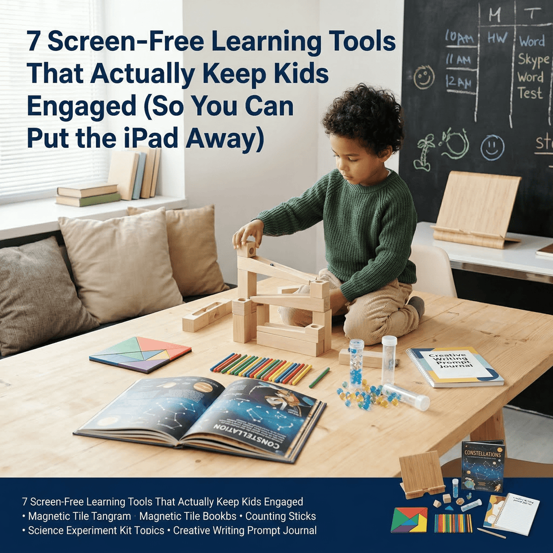7 Screen‑Free Learning Tools That Actually Keep Kids Engaged (So You Can Put the iPad Away) - Insight Family Market