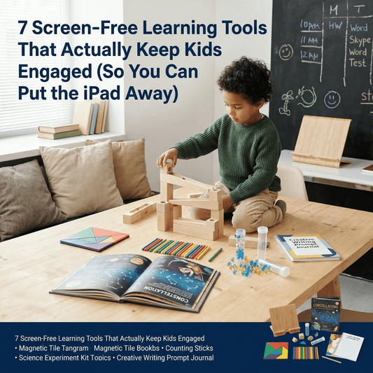 7 Screen‑Free Learning Tools That Actually Keep Kids Engaged (So You Can Put the iPad Away) - Insight Family Market