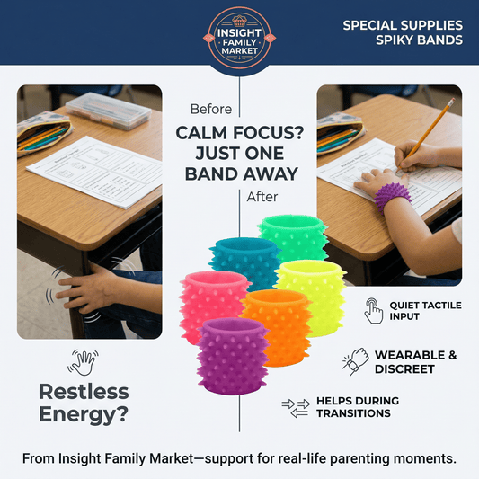 Sensory Fuzzy Band Bracelets for Kids: Wearable Fidgets for Calm, Focus, and Fun - Insight Family Market