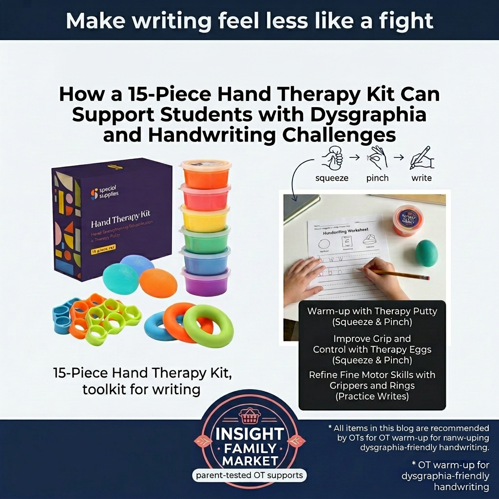 How a 15-Piece Hand Therapy Kit Can Support Students with Dysgraphia and Handwriting Challenges