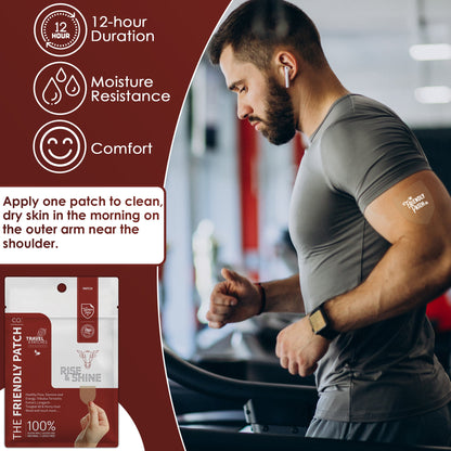 Tongkat Ali & Black Maca Patches, 8 Pack | Rise & Shine