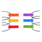 Chewy Blocks Necklace - Calming Textured Chewy Silicone Pendant for Autism & Oral Motor Special Needs Kids - Insight Family Market