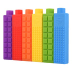 Chewy Block Sensory Chew Pencil Toppers (Set of 6) - Insight Family Market