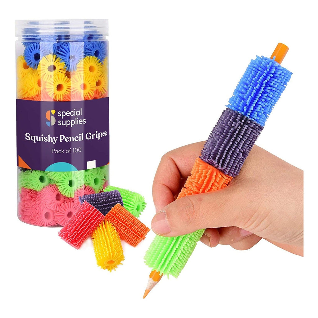 Squishy Pencil Grips for Kids and Adults - Pack of 100 - Insight Family Market