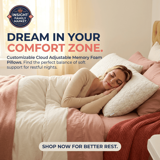 Cloud Adjustable Memory Foam Pillows - Insight Family Market