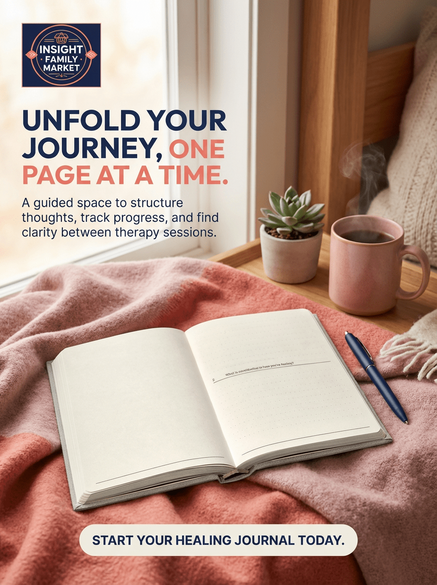 The Therapy Journal - Guided Notebook for Personal Growth - Insight Family Market
